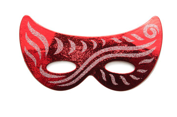 Carnival masks isolated on the white background
