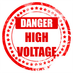 high voltage sign