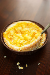 tartlet with apple jam