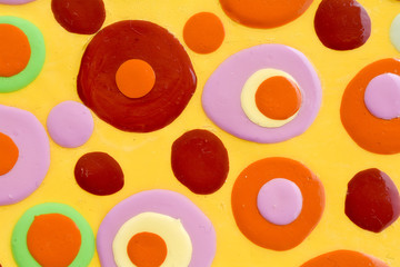 acrylic paint textures,  hand painted on canvas