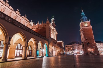 Fototapeta Colorful Krakow Night obraz