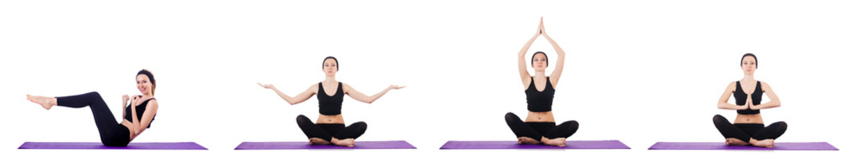 Concept of healthy lifestyle in set