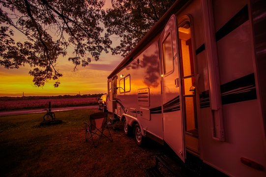Travel Trailer Camping Spot