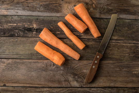 carots on wood