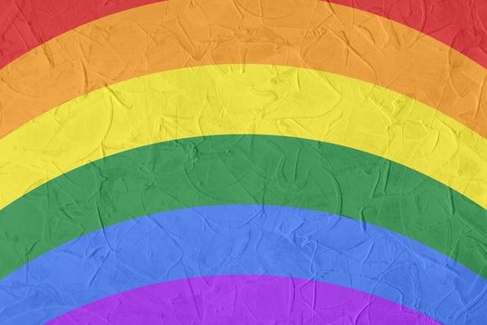 Gay and  LGBT flag, culture symbol.