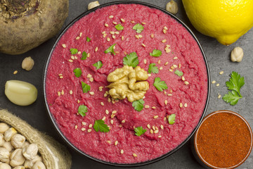 Beet hummus