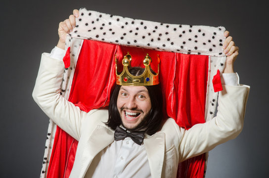 King businessman in royal business concept