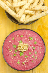 Beet hummus