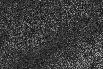 Black leather texture as background