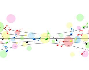 カラフルな譜面