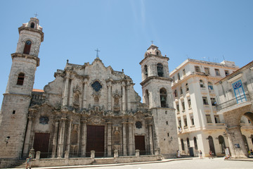 Fototapeta na wymiar Cathedral of Havana - Cuba