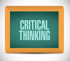 Critical Thinking chalkboard sign