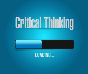 Critical Thinking loading bar sign