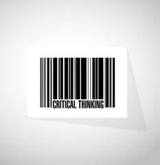 Critical Thinking barcode sign