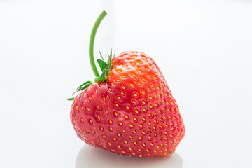fresh strawberry on white background