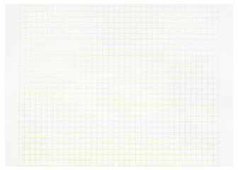 Paper sheet over a white background.
