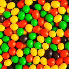 Assorted sweet jelly beans.