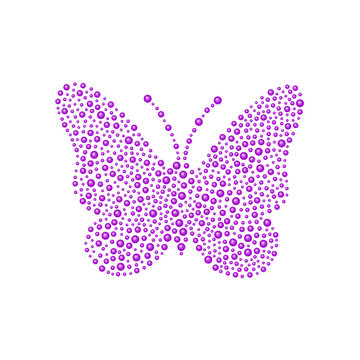 Butterfly in purple design 