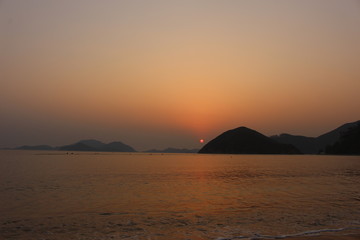 Sunset at repulse bay, Hong Kong