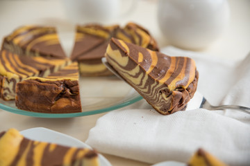 Zebra Käsekuchen 