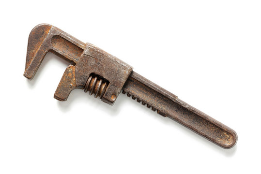 Rusty Adjustable Monkey Wrench