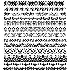 Border decoration elements pattern