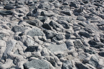 Mole, Steine, Textur