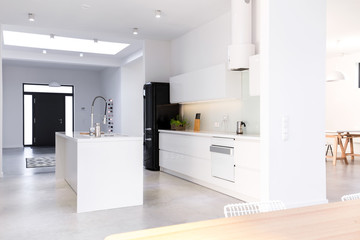Kitchen with island