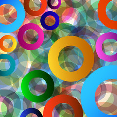 Abstract colorful background with circles