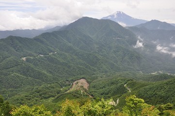 今倉山 松山から望む富士山