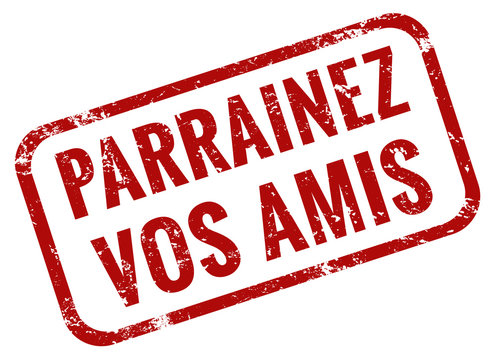 Parrainez vos amis timbre rouge