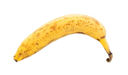 Over ripe banana, isolated