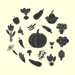 Vegetable Icon Set