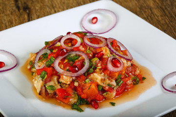 Grilled vegetables salad