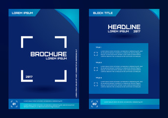 Template for brochures, letters, flyers, etc. Concept design.