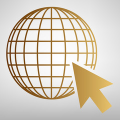 Earth Globe with coursor