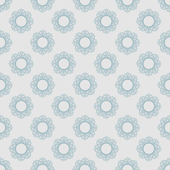 Vector blue  seamless ornamental pattern eps 10