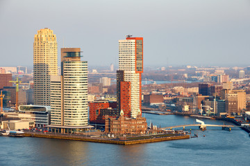 Rotterdam skyline. The Netherlands