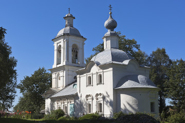 Fototapeta na wymiar Church of the Epiphany in the town of Belozersk, Vologda Region, Russia