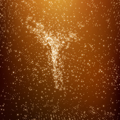 Lattice Structure. Network Technology Communication Background. Abstract Science or Technology Background. Graphic Design. Social Network Illustration with Particle. 3D Grid Surface. Cyberspace Grid