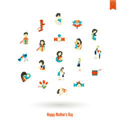Happy Mothers Day Icons