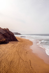 Sand coast near La Pared village on the south western part of Fuerteventura island