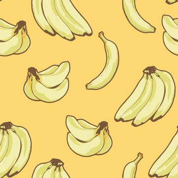 Banana Fruit Tropical seamless 