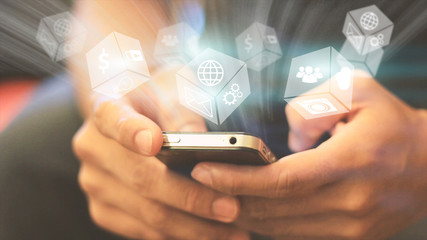 Social media,social network concept.