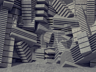 3d geometric wall © tiero