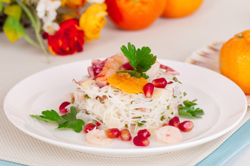 salad with pomegranate