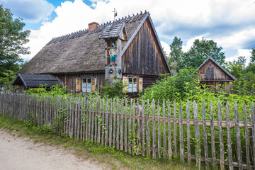 Fototapeta na wymiar Kaszubski ethnographic park in Wdzydzki Park Krajobrazowy, Pomer