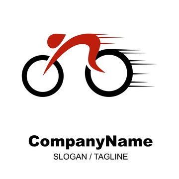 bike shop logo icon Vector