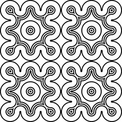 Design seamless monochrome geometric pattern