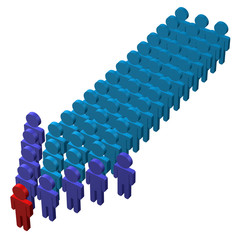 Fototapeta premium Concept : leadership